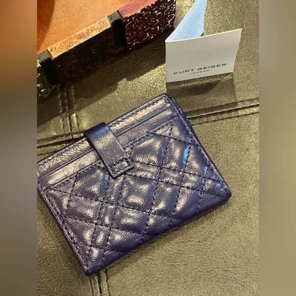 Kurt Geiger London | Quilted Leather Card Holder | NWOT - Picture 2 of 5